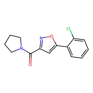 [5-(2-Chloro-phenyl)-isoxazol-3-yl]-pyrrolidin-1-yl-methanone structure