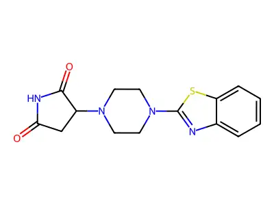3-[4-(1,3-Benzothiazol-2-yl)piperazin-1-yl]pyrrolidine-2,5-dione structure