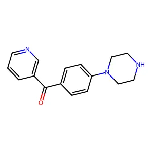 (4-(Piperazin-1-yl)phenyl)(pyridin-3-yl)methanone structure