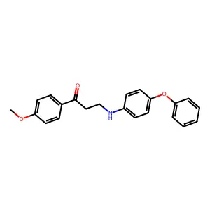 1-(4-Methoxyphenyl)-3-(4-phenoxyanilino)-1-propanone structure