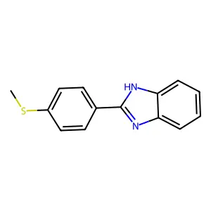 2-(4-[Methylthio]phenyl)-1h-benzimidazole structure