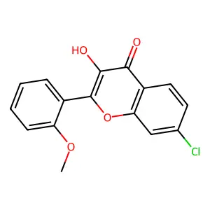7-Chloro-3-hydroxy-2-(2-methoxyphenyl)chromen-4-one structure