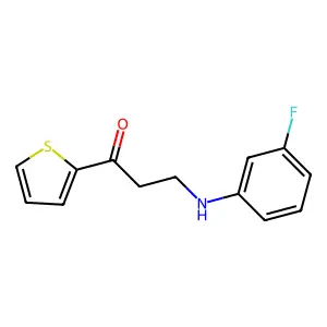3-[(3-Fluorophenyl)amino]-1-(2-thienyl)-1-propanone structure