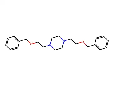 1,4-Bis[2-(benzyloxy)ethyl]piperazine structure
