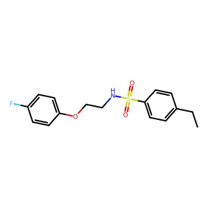 4-ethyl-N-(2-(4-fluorophenoxy)ethyl)benzenesulfonamide structure