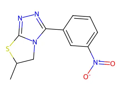 6-Methyl-3-(3-nitrophenyl)-5,6-dihydro[1,3]thiazolo[2,3-c][1,2,4]triazole structure