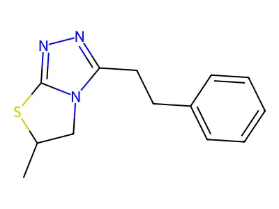 6-Methyl-3-(2-phenylethyl)-5,6-dihydro[1,3]thiazolo[2,3-c][1,2,4]triazole structure