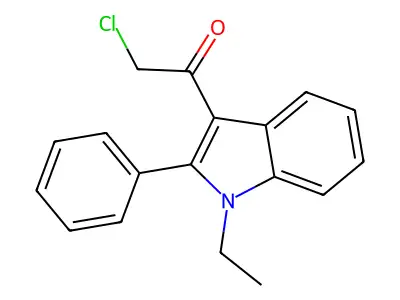 2-chloro-1-(1-ethyl-2-phenyl-1H-indol-3-yl)ethanone structure