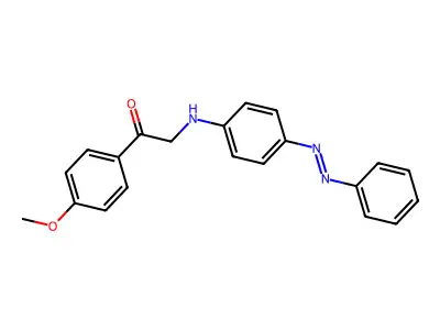 Ethanone, 1-(4-methoxyphenyl)-2-[[4-(2-phenyldiazenyl)phenyl]amino]- structure