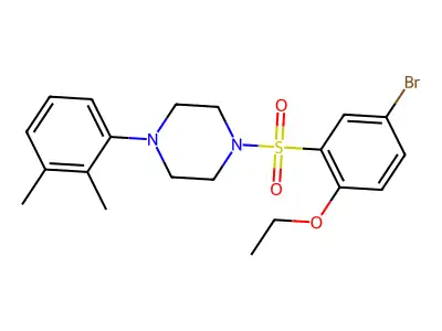 1-(5-Bromo-2-ethoxybenzenesulfonyl)-4-(2,3-dimethylphenyl)piperazine structure