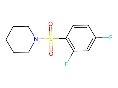 1-[(2,4-Difluorophenyl)sulfonyl]piperidine structure