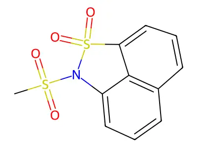 3-methylsulfonyl-2lambda6-thia-3-azatricyclo[6.3.1.04,12]dodeca-1(11),4,6,8(12),9-pentaene 2,2-dioxide structure