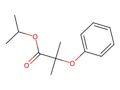 Isopropyl 2-phenoxyisobutyrate structure