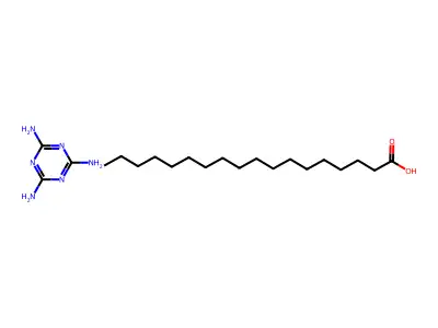 Octadecanoic acid, compd. with 1,3,5-triazine-2,4,6-triamine (1:1) structure
