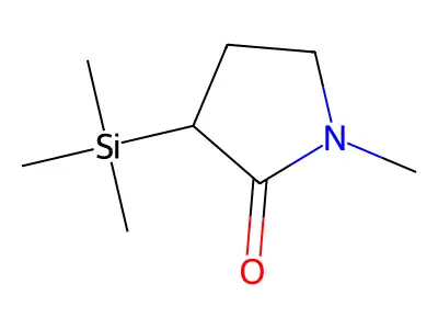 1-Methyl-3-(trimethylsilyl)pyrrolidin-2-one structure
