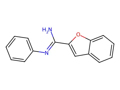 2-Benzofurancarboximidamide, N-phenyl- structure