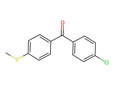 4-Chloro-4'-(methylthio)benzophenone structure