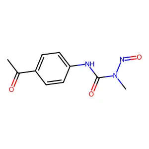 N-methyl-N'-(4-acetylphenyl)-N-nitrosourea structure