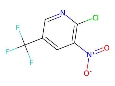 2-Chloro-3-nitro-5-(trifluoromethyl)pyridine structure