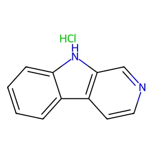 9H-Pyrido(3,4-b)indole, hydrochloride (1:1) structure
