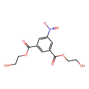 1,3-Benzenedicarboxylic acid, 5-nitro-, 1,3-bis(2-hydroxyethyl) ester structure