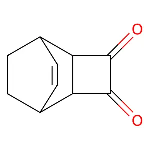 Syn-tricyclo[4.2.2.02,5]dec-7-en-3,4-dione structure