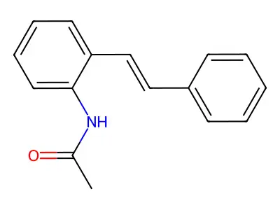 Acetamide, N-[2-(2-phenylethenyl)phenyl]- structure