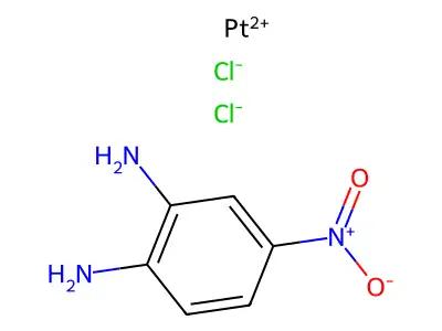 (2-Azanidyl-4-nitrophenyl)azanide;dichloroplatinum(2+) structure