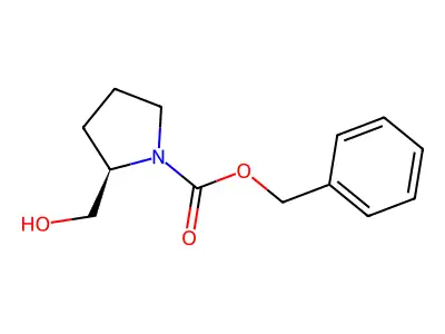 Benzyl 2-(hydroxymethyl)pyrrolidine-1-carboxylate structure
