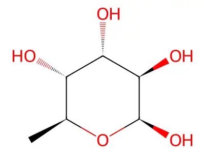 6-Deoxy-beta-L-altropyranose structure