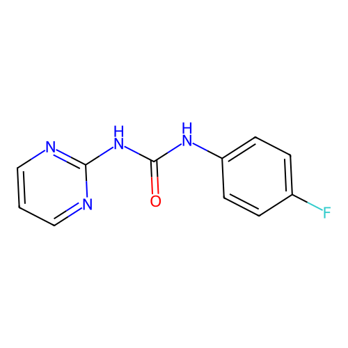 1-(4-Fluorophenyl)-3-pyrimidin-2-yl-urea structure