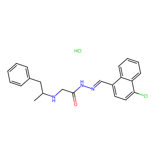 C22H22ClN3O.ClH structure