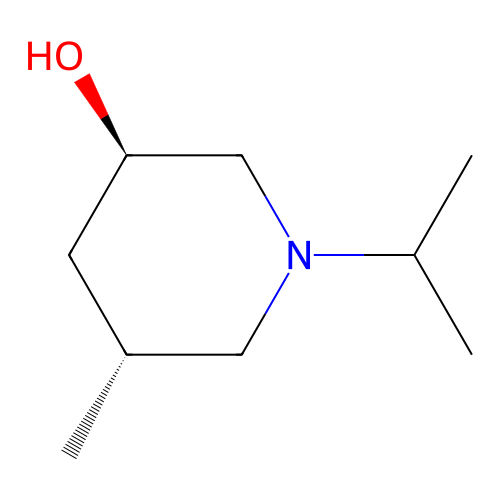 (3R,5R)-5-methyl-1-propan-2-ylpiperidin-3-ol structure
