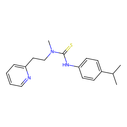 3-(4-Isopropylphenyl)-1-methyl-1-(2-(pyridin-2-yl)ethyl)thiourea structure