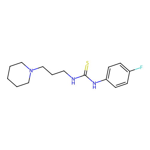 1-(4-Fluorophenyl)-3-[3-(piperidin-1-yl)propyl]thiourea structure