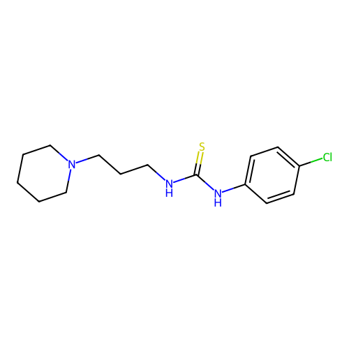 1-(4-Chlorophenyl)-3-[3-(piperidin-1-yl)propyl]thiourea structure