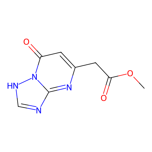 Methyl 2-(7-hydroxy[1,2,4]triazolo[1,5-a]pyrimidin-5-yl)acetate structure