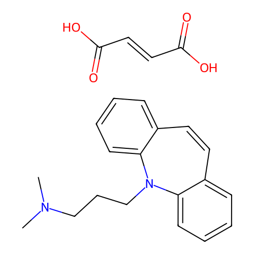 Dimepramine fumarate structure