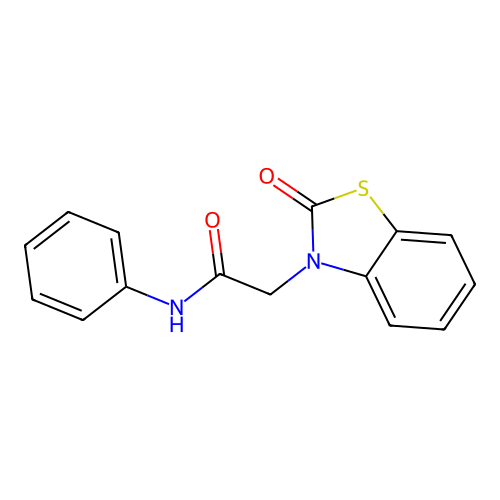 2-(2-Oxo-benzothiazol-3-yl)-N-phenyl-acetamide structure
