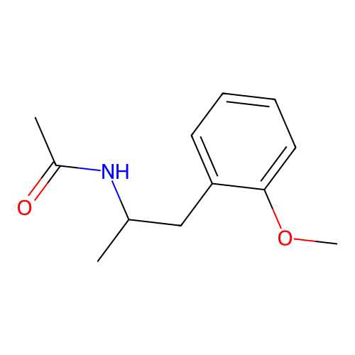 N-Acetyl-N-desmethylmethoxyphenamine structure