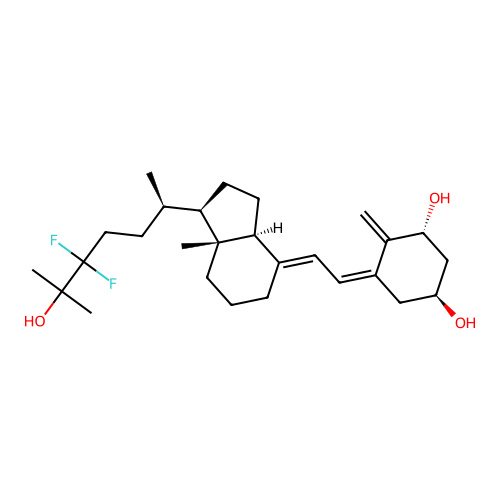 24,24-difluoro-1,25-dihydroxyvitamin D3 structure