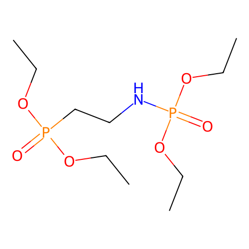 Diethyl (2-(diethoxyphosphoryl)ethyl)phosphoramidate structure