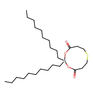 2,2-Didecyl-1,3,7,2-dioxathiasilecane-4,10-dione structure