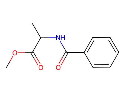 methyl (2R)-2-benzamidopropanoate structure