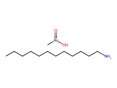 十二烷-1-胺;甲基胂酸 structure