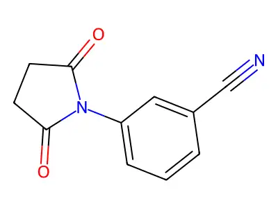 m-Cyano-N-phenylsuccinimide structure