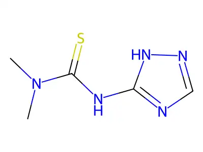 N,N-dimethyl-N'-1H-1,2,4-triazol-3-yl-thiourea structure