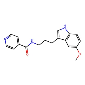 Isonicotinamide, N-(3-(5-methoxy-3-indolyl)propyl)- structure