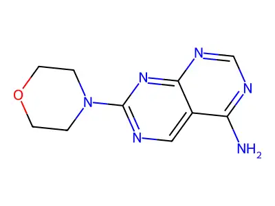 2-Morpholin-4-ylpyrimido[4,5-d]pyrimidin-5-amine structure