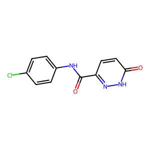 N-(4-chlorophenyl)-6-oxo-1,6-dihydropyridazine-3-carboxamide structure